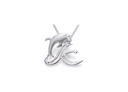 Rhodium Plated | Alphabet Pendants